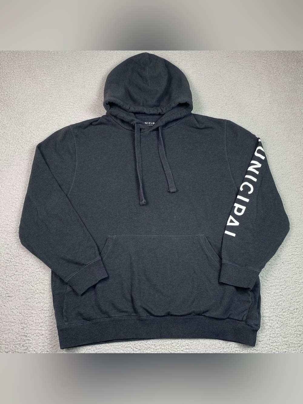 Municipal Hoodie Men's Size XL Dark Gray Sweatshirt Sport Utility Gear Athletic